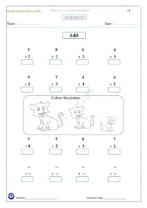 Addition Practice Set PDF Worksheet 5