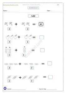 Addition Practice Set PDF Worksheet 3